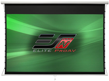 Elite Screens Tab Tensioned Manual Pull Down Projector Screen